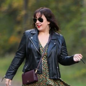 Topshop Dolly Leather Biker Jacket 12